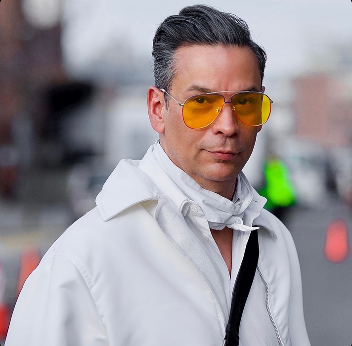 Metallic yellow lens reflector aviator sunglasses for wide nose bridge high nose bridge and low cheek bones 