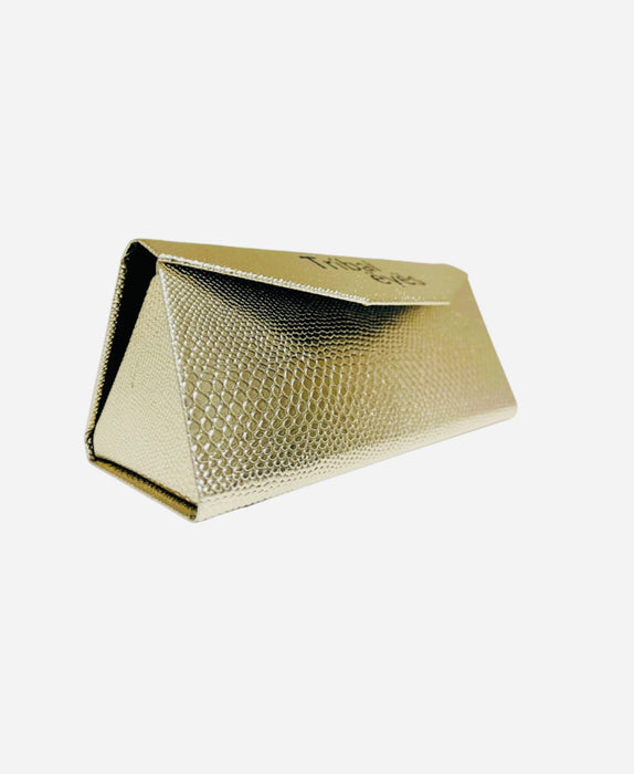 Gold Embossed Leather Case