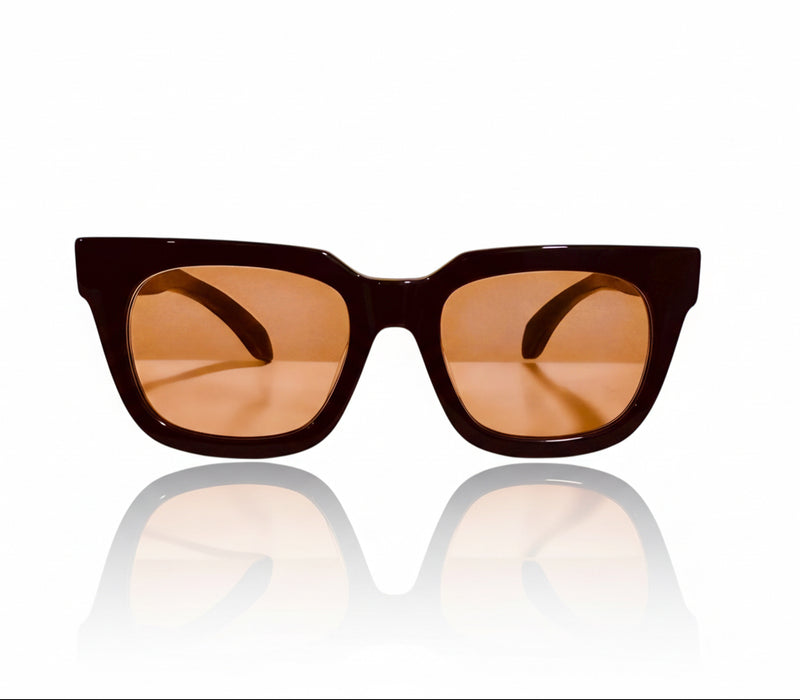 Isidore Wayfarer Peach Sunglasses