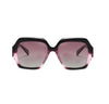 Oversized pink and burgundy ombré acetate sunglasses with narrow nose bridge fit High nose bridge fit High cheek bones fit