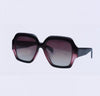 Oversized pink and burgundy ombré acetate sunglasses with narrow nose bridge fit High nose bridge fit High cheek bones fit