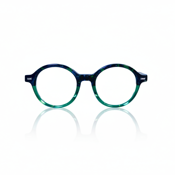 Emerald Green Round Eyeglasses