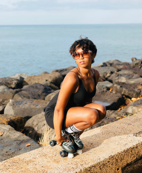 Champagne cat eye sunglasses